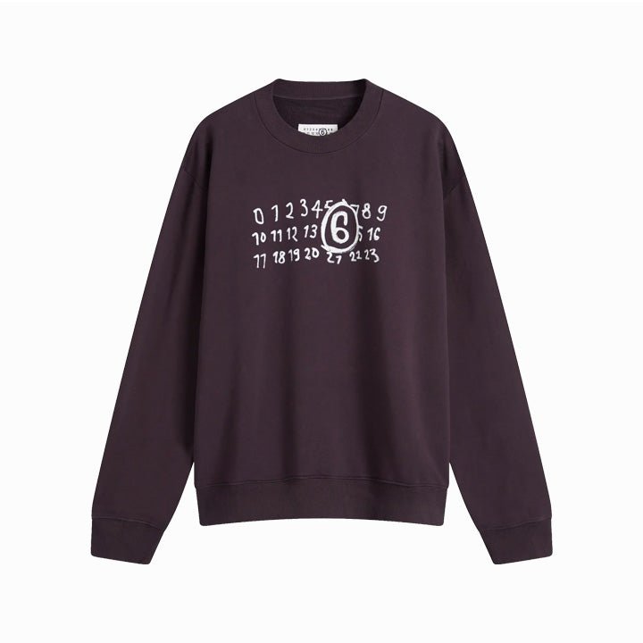 Maison Margiela MM6 Logo Sweatshirt Dark PurpleSweatshirtsMaison MargielaDPUS Designer Outlet8059039145444PurpleIT38Maison Margiela MM6 Logo Sweatshirt Dark Purple