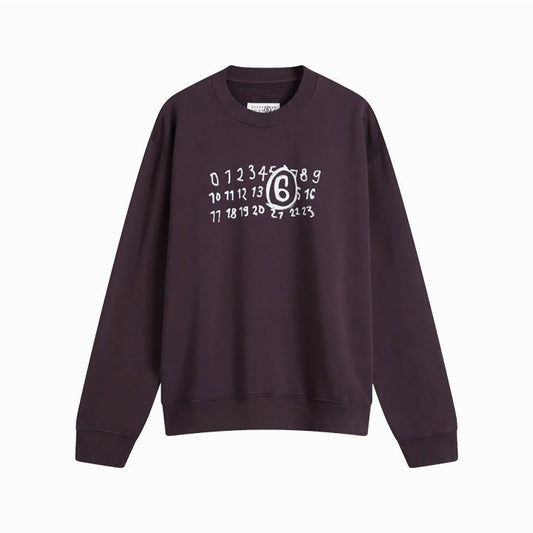 Maison Margiela MM6 Logo Sweatshirt Dark PurpleSweatshirtsMaison MargielaDPUS Designer Outlet8059039145444PurpleIT38Maison Margiela MM6 Logo Sweatshirt Dark Purple