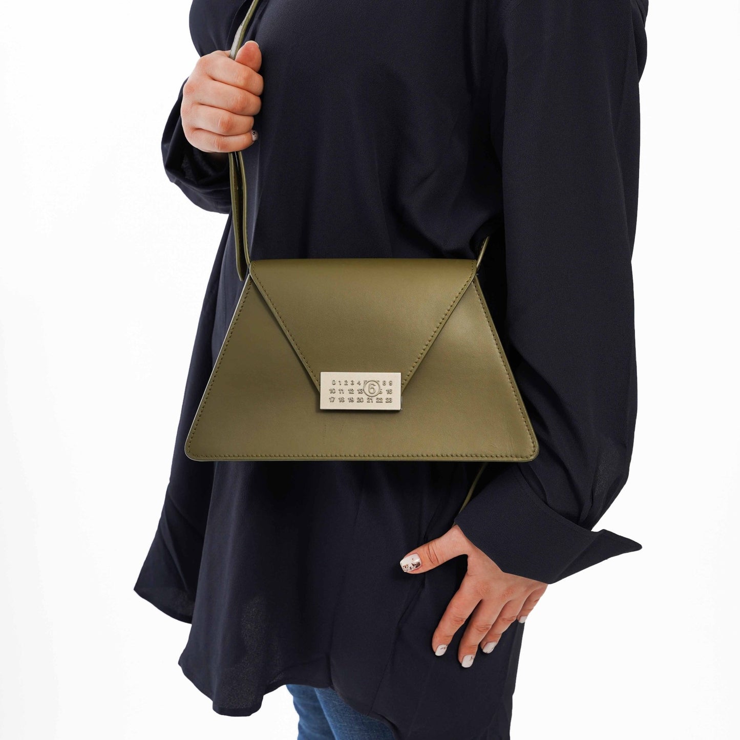 [Maison Margiela] MM6 Numeric Bag MediumBagsMaison MargielaDPUS Designer Outlet8059039036858GreenOne Size[Maison Margiela] MM6 Numeric Bag Medium