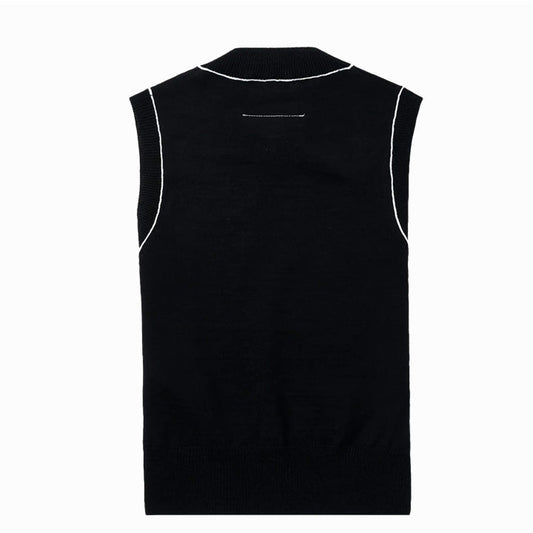 Maison Margiela MM6 Piped Trim Wool Blend BlackSweaterMaison MargielaDPUS Designer Outlet8053460555995BlackMMaison Margiela MM6 Piped Trim Wool Blend Black