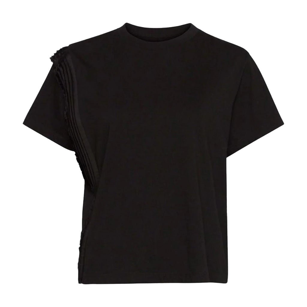 Maison Margiela MM6 Pleated Detail T-Shirt BlackT-ShirtsMaison MargielaDPUS Designer Outlet8059039014467BlackMMaison Margiela MM6 Pleated Detail T-Shirt Black