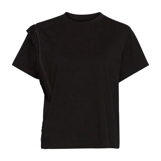 Maison Margiela MM6 Pleated Detail T-Shirt BlackT-ShirtsMaison MargielaDPUS Designer Outlet8059039014467BlackMMaison Margiela MM6 Pleated Detail T-Shirt Black