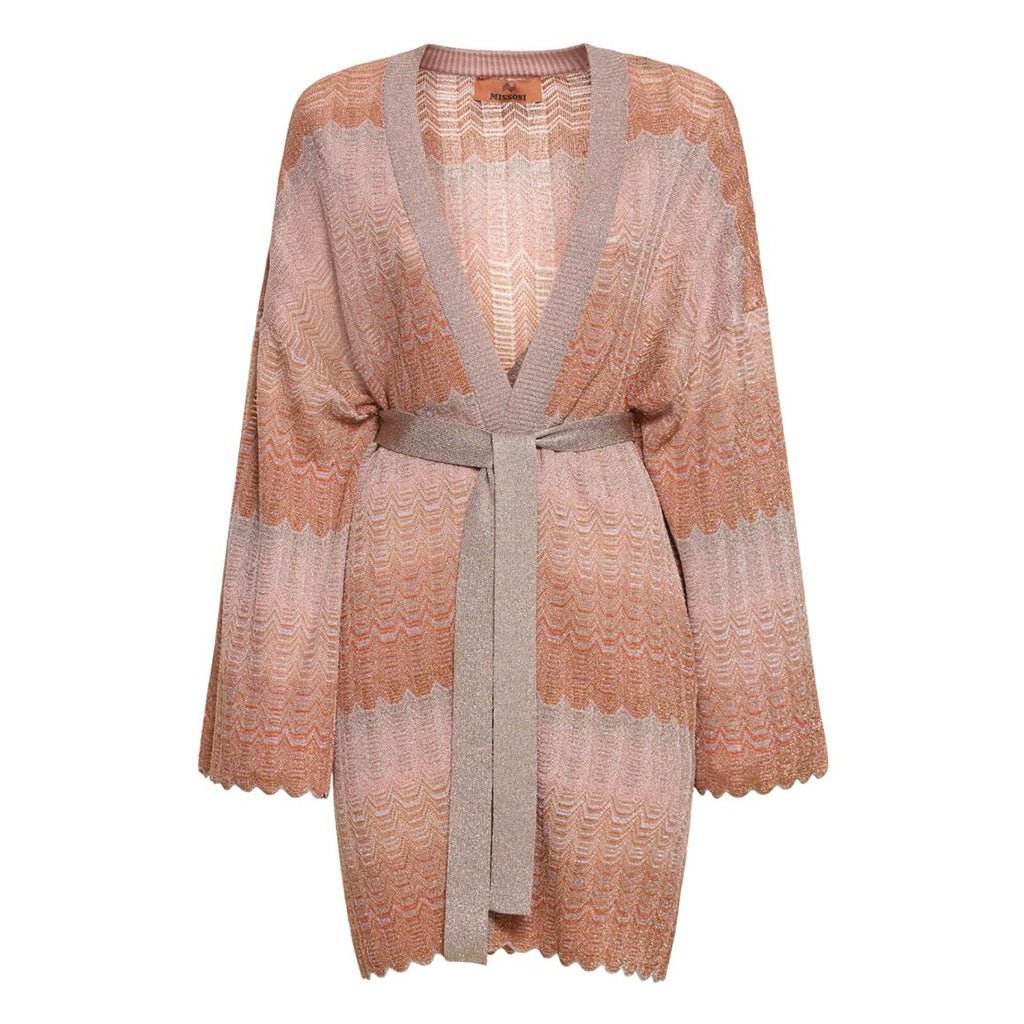 Missoni Belted Cardigan with Greek ZigzagDressesMissoniDPUS Designer Outlet8053147150185MultiIT42Missoni Belted Cardigan with Greek Zigzag