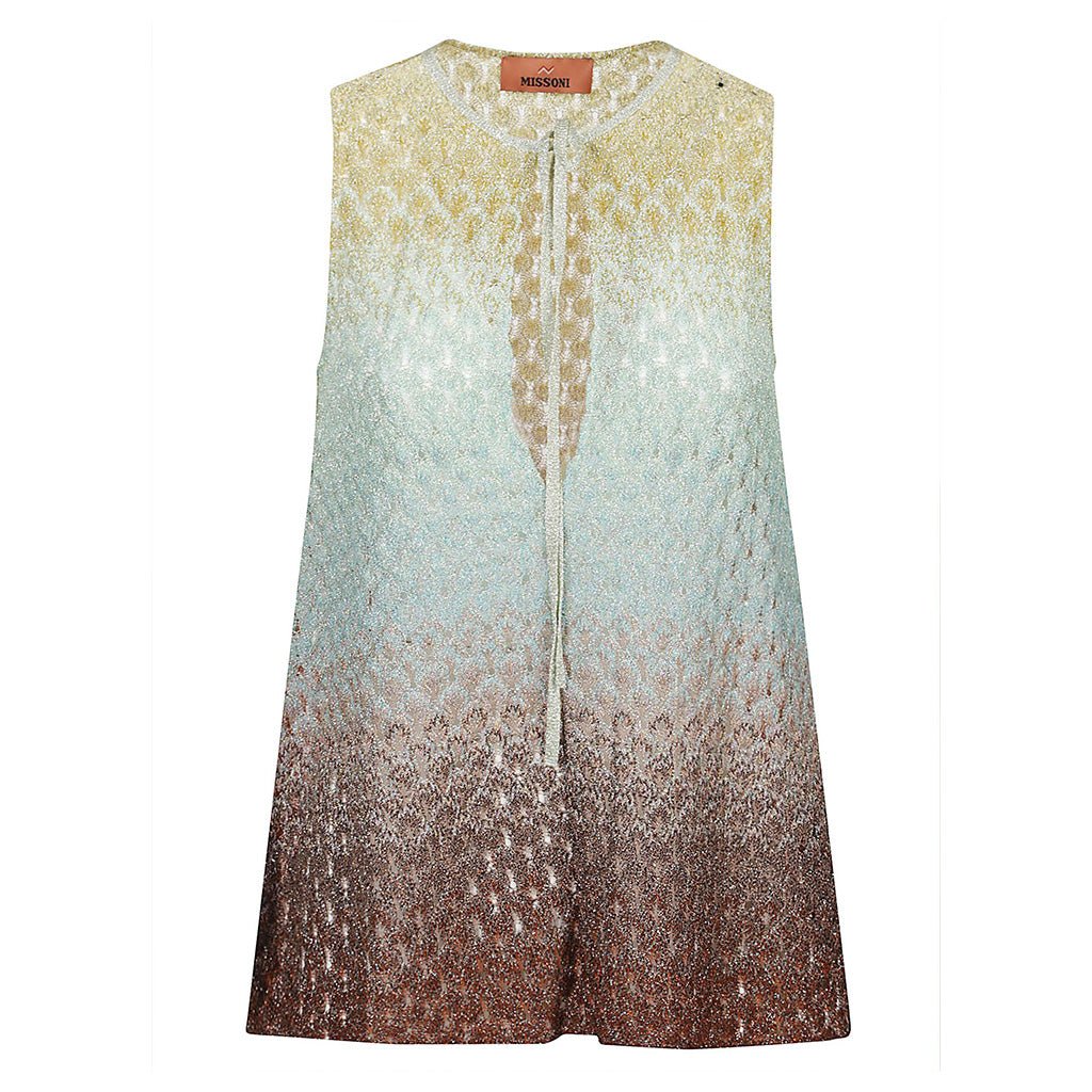 Missoni Degrade Crochet Tie Detail Tank TopTopMissoniDPUS Designer Outlet8053147553139MultiIT40Missoni Degrade Crochet Tie Detail Tank Top