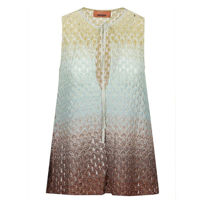 Missoni Degrade Crochet Tie Detail Tank TopTopMissoniDPUS Designer Outlet8053147553139MultiIT40Missoni Degrade Crochet Tie Detail Tank Top