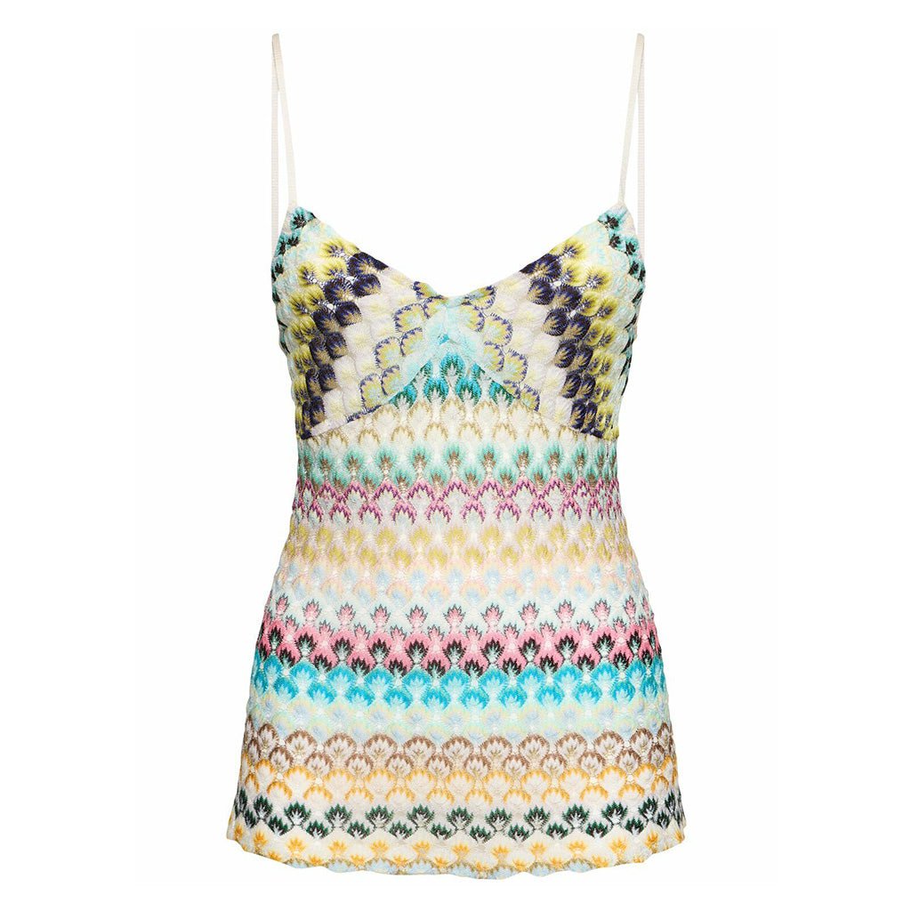 Missoni Embroidered Crochet Tank TopTopMissoniDPUS Designer Outlet8053147560625MultiIT46Missoni Embroidered Crochet Tank Top