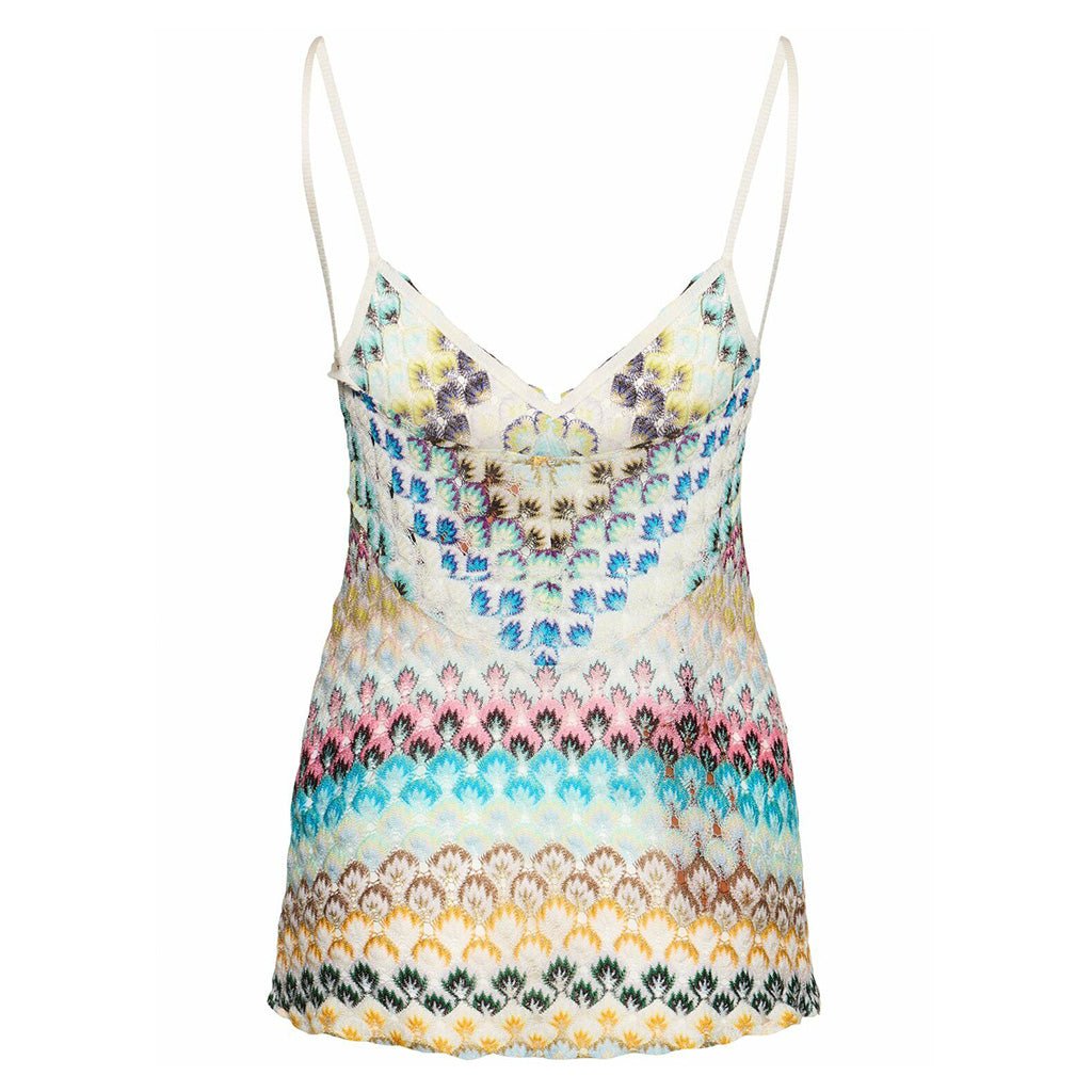 Missoni Embroidered Crochet Tank TopTopMissoniDPUS Designer Outlet8053147560625MultiIT46Missoni Embroidered Crochet Tank Top
