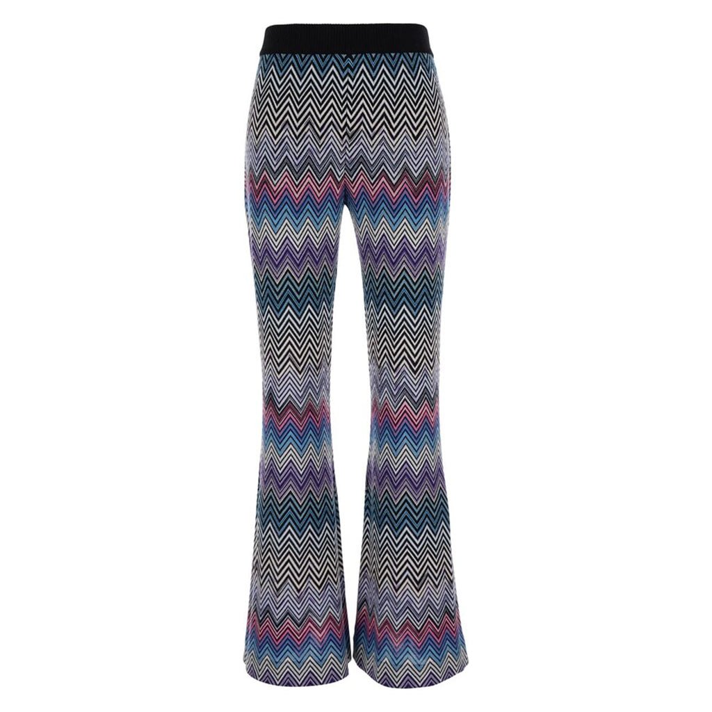 Missoni Flare Zigzag Wool TrousersTrousersMissoniDPUS Designer Outlet8053147155937MultiIT42Missoni Flare Zigzag Wool Trousers