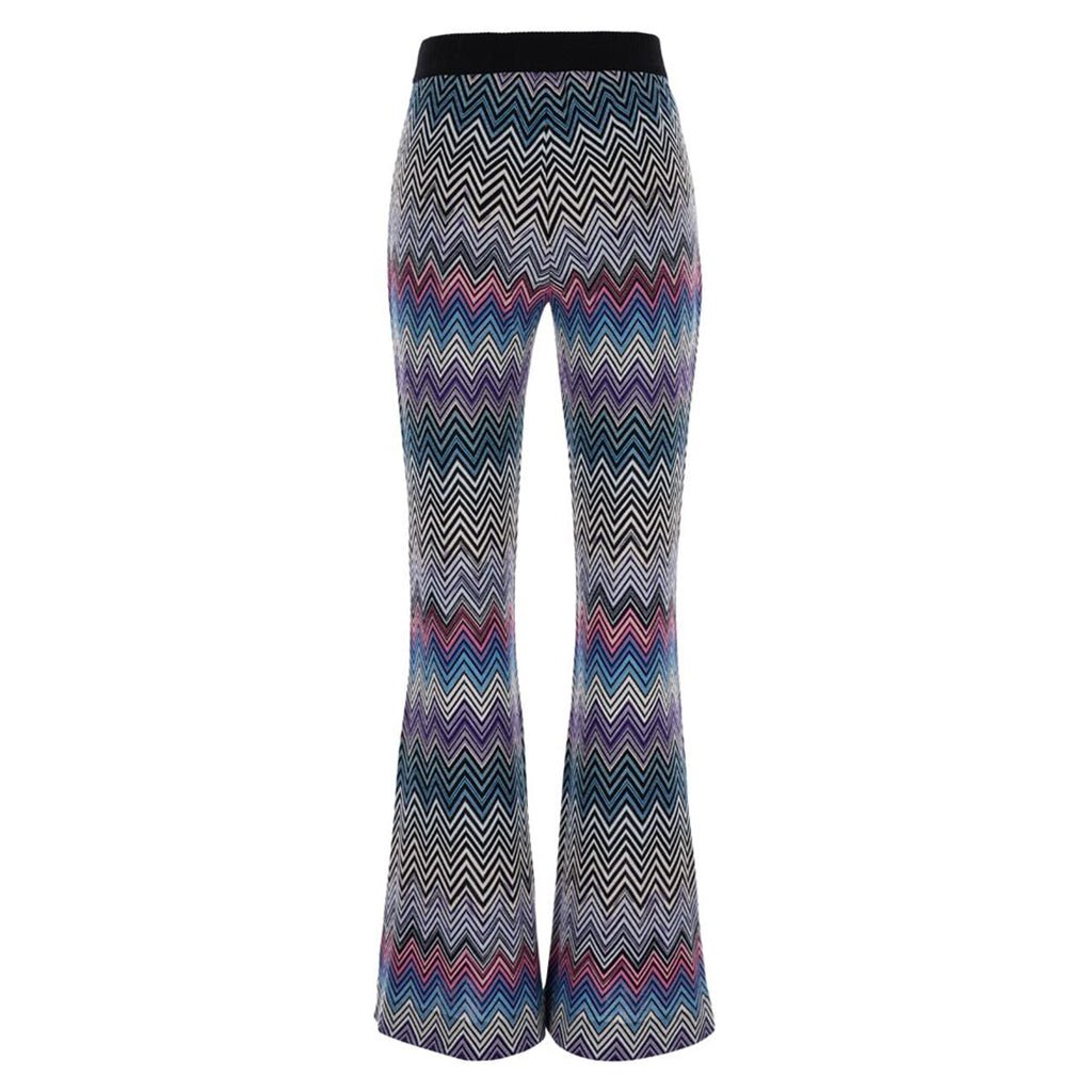 Missoni Flare Zigzag Wool TrousersTrousersMissoniDPUS Designer Outlet8053147155937MultiIT42Missoni Flare Zigzag Wool Trousers