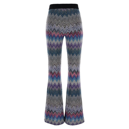 Missoni Flare Zigzag Wool TrousersTrousersMissoniDPUS Designer Outlet8053147155937MultiIT42Missoni Flare Zigzag Wool Trousers