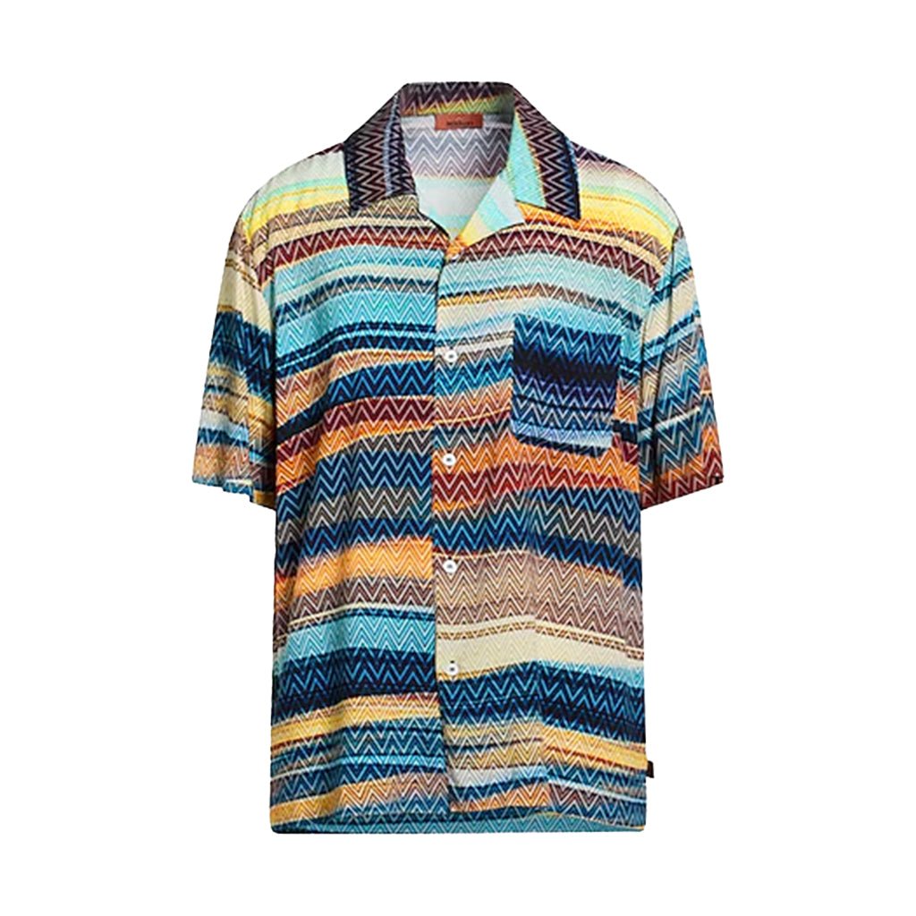 Missoni Gradient Zig Zag Bowling ShirtShirtMissoniDPUS Designer Outlet8053147479002MultiLMissoni Gradient Zig Zag Bowling Shirt