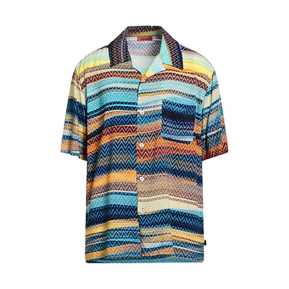 Missoni Gradient Zig Zag Bowling ShirtShirtMissoniDPUS Designer Outlet8053147479002MultiLMissoni Gradient Zig Zag Bowling Shirt