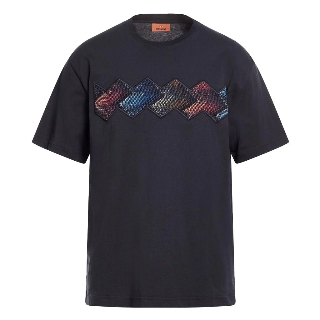 Missoni Gradient Zigzag T-ShirtT-ShirtsMissoniDPUS Designer Outlet8053147516981Navy BlueSMissoni Gradient Zigzag T-Shirt
