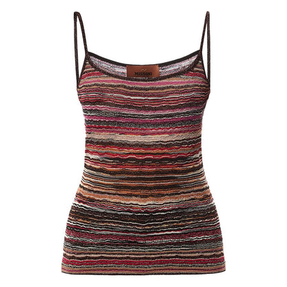 Missoni Rib Knit Stripe Tank TopTopMissoniDPUS Designer Outlet8053147490175MultiIT44Missoni Rib Knit Stripe Tank Top
