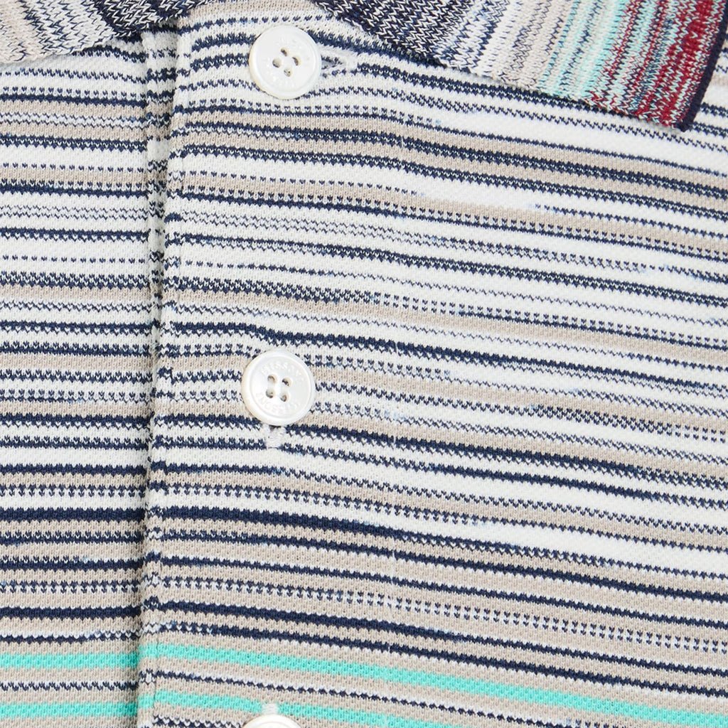 Missoni Shaded Slub Polo ShirtPolosMissoniDPUS Designer Outlet8053147214689Red/BlueMMissoni Shaded Slub Polo Shirt