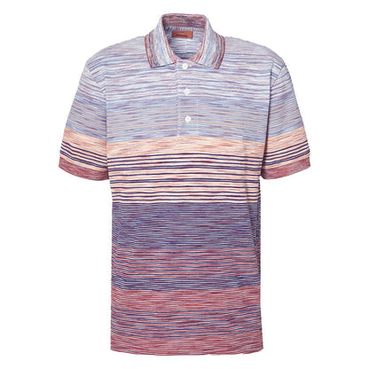 Missoni Shaded Slub Polo ShirtPolosMissoniDPUS Designer Outlet8053147485850Orange/RedLMissoni Shaded Slub Polo Shirt