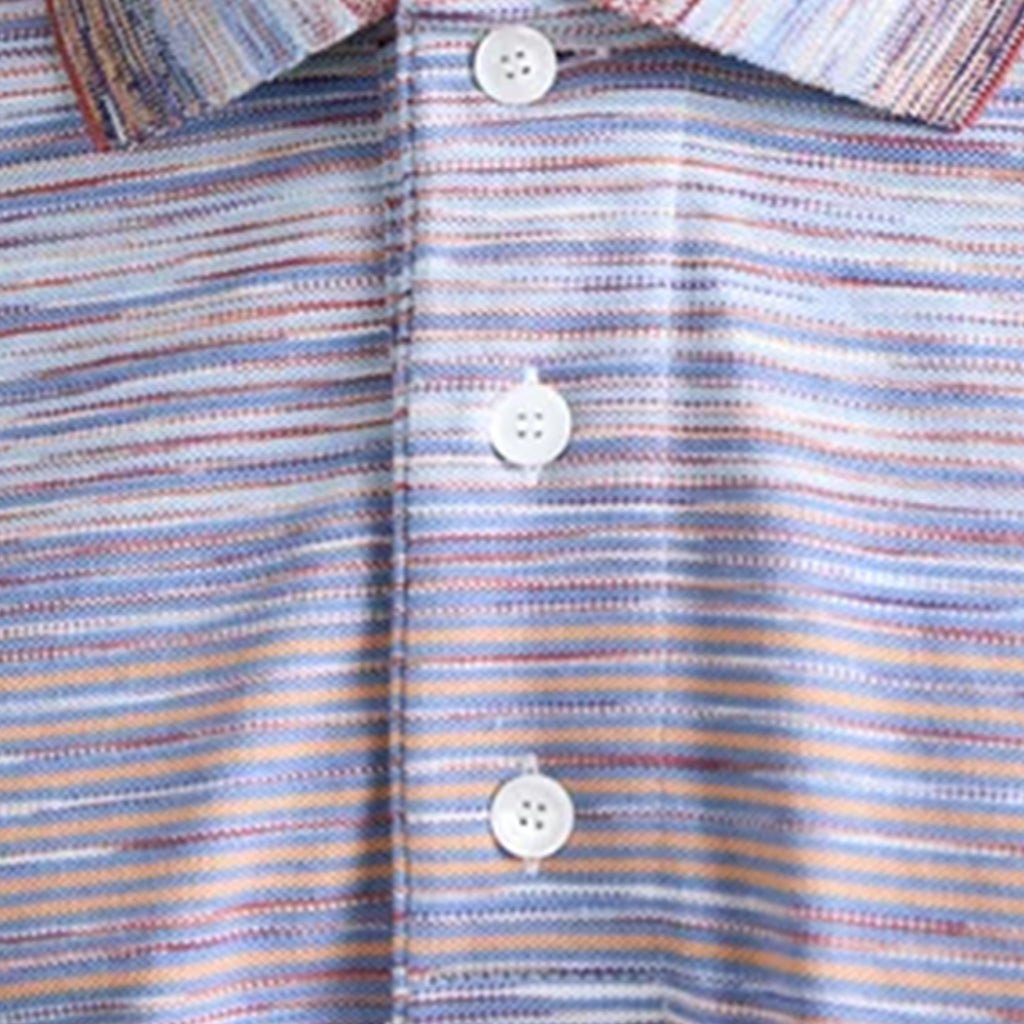 Missoni Shaded Slub Polo ShirtPolosMissoniDPUS Designer Outlet8053147485850Orange/RedLMissoni Shaded Slub Polo Shirt