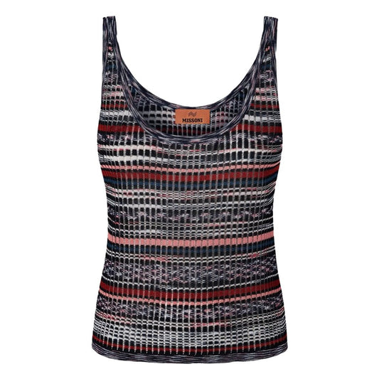 Missoni Slub Ribbed Viscose Tank TopTopMissoniDPUS Designer Outlet8053147058085Multi Space DyedIT42Missoni Slub Ribbed Viscose Tank Top