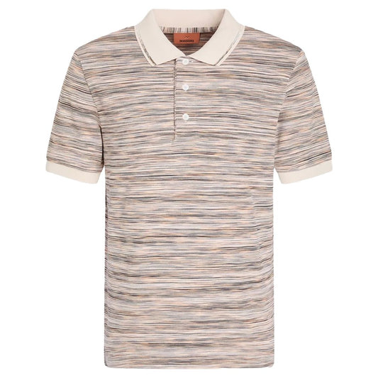 Missoni Space Dyed Short Sleeve PoloPolosMissoniDPUS Designer OutletUC22W201-BJ001G-F201B-S8053147173795White/OrangeSMissoni Space Dyed Short Sleeve Polo
