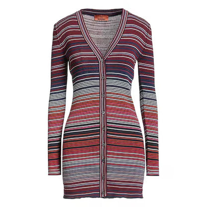 Missoni Striped CardiganDressesMissoniDPUS Designer Outlet8053147003412Dark TonesIT40Missoni Striped Cardigan