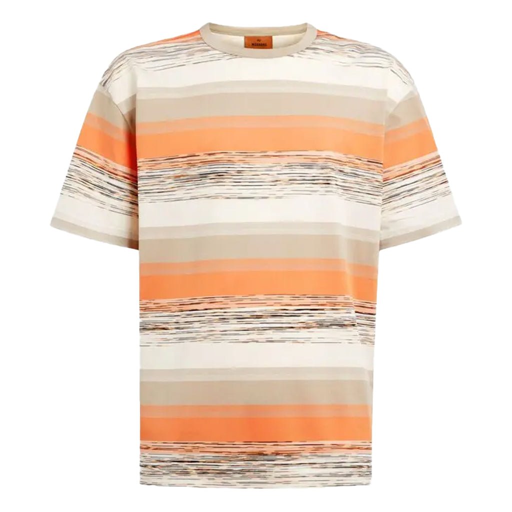 Missoni Striped Jersey T-ShirtT-ShirtsMissoniDPUS Designer Outlet8053147104829OrangeMMissoni Striped Jersey T-Shirt