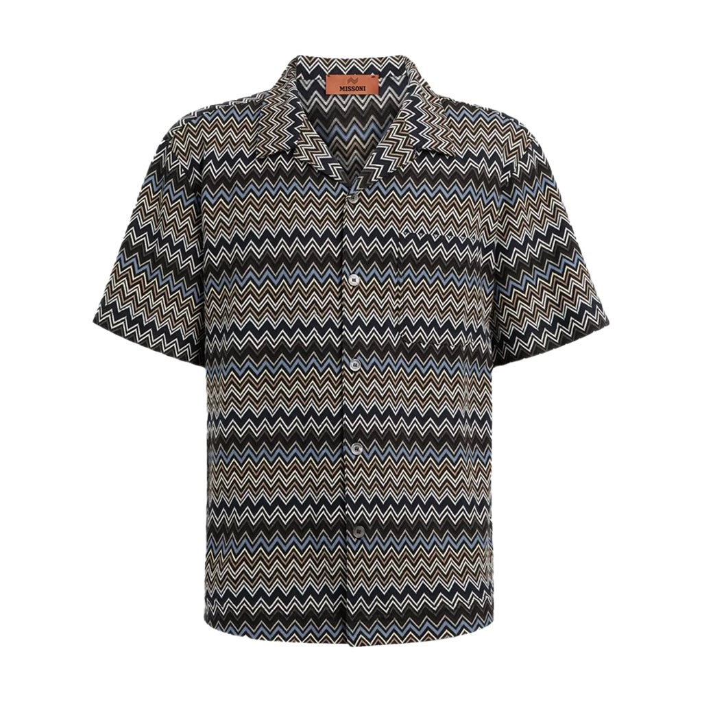 Missoni Zig Zag Bowling ShirtShirtMissoniDPUS Designer Outlet8053147119823MultiIT48Missoni Zig Zag Bowling Shirt