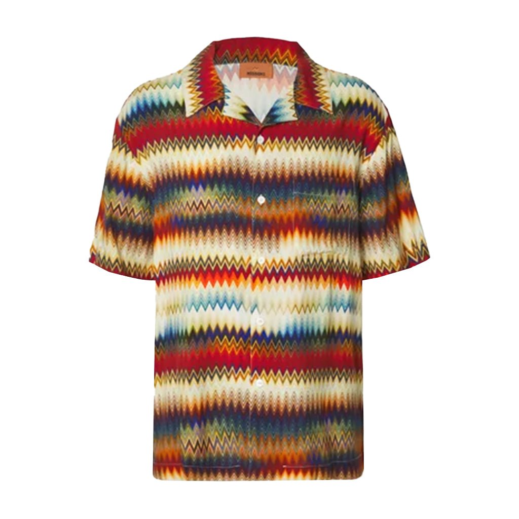 Missoni Zig Zag Bowling ShirtShirtsMissoniDPUS Designer Outlet8053147491967OrangeMMissoni Zig Zag Bowling Shirt