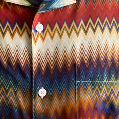 Missoni Zig Zag Bowling ShirtShirtsMissoniDPUS Designer Outlet8053147491967OrangeMMissoni Zig Zag Bowling Shirt
