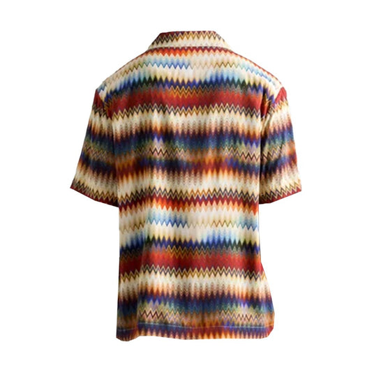 Missoni Zig Zag Bowling ShirtShirtsMissoniDPUS Designer Outlet8053147491967OrangeMMissoni Zig Zag Bowling Shirt