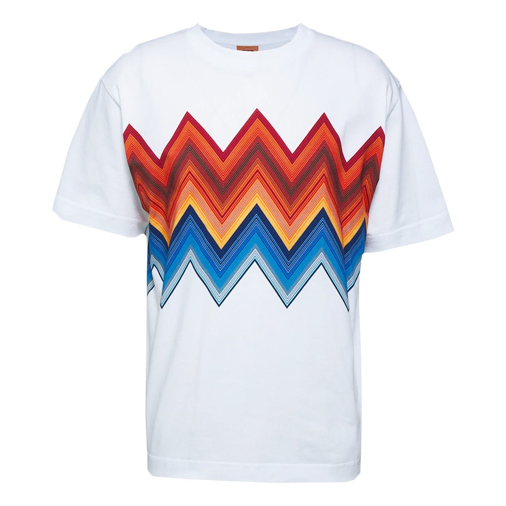 Missoni Zig Zag Print Detail T-ShirtT-ShirtsMissoniDPUS Designer Outlet8053147214993RedMMissoni Zig Zag Print Detail T-Shirt