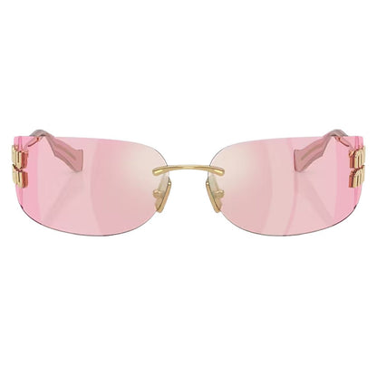 Miu Miu Aube Sunglasses (Slim Line)SunglassesMiu MiuDPUS Designer Outlet080562628857348056262885734Pink Mirror GreenMiu Miu Aube Sunglasses (Slim Line)