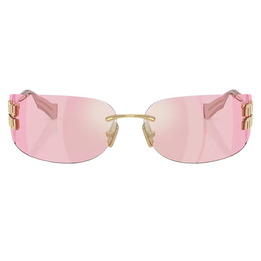 Miu Miu Aube Sunglasses (Slim Line)SunglassesMiu MiuDPUS Designer Outlet080562628857348056262885734Pink Mirror GreenMiu Miu Aube Sunglasses (Slim Line)