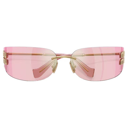 Miu Miu Aube Sunglasses (Slim Line)SunglassesMiu MiuDPUS Designer Outlet080562628857348056262885734Pink Mirror GreenMiu Miu Aube Sunglasses (Slim Line)