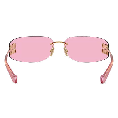 Miu Miu Aube Sunglasses (Slim Line)SunglassesMiu MiuDPUS Designer Outlet080562628857348056262885734Pink Mirror GreenMiu Miu Aube Sunglasses (Slim Line)