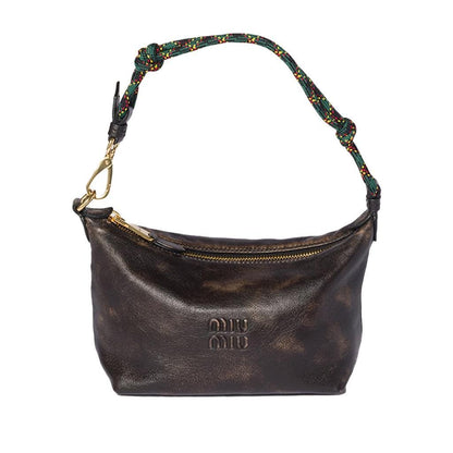 Miu Miu Leather PouchBagsMiu MiuDPUS Designer Outlet1541228267178056811302446Brown & GreenMiu Miu Leather Pouch