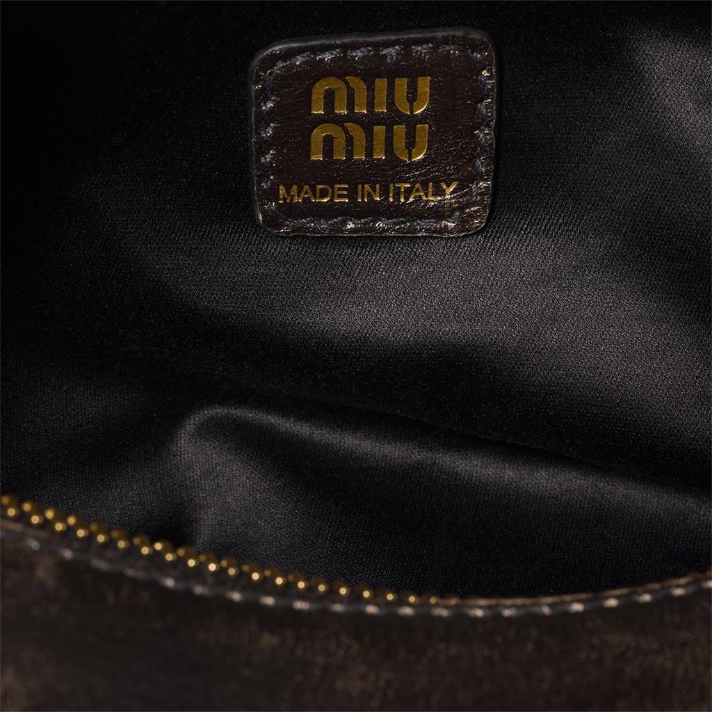 Miu Miu Leather PouchBagsMiu MiuDPUS Designer Outlet1541228267178056811302446Brown & GreenMiu Miu Leather Pouch