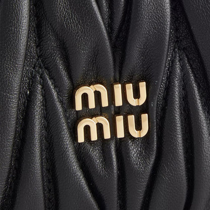 Miu Miu Matelassé Nappa Leather PouchBagsMiu MiuDPUS Designer Outlet1541262105128057627353790BlackMiu Miu Matelassé Nappa Leather Pouch