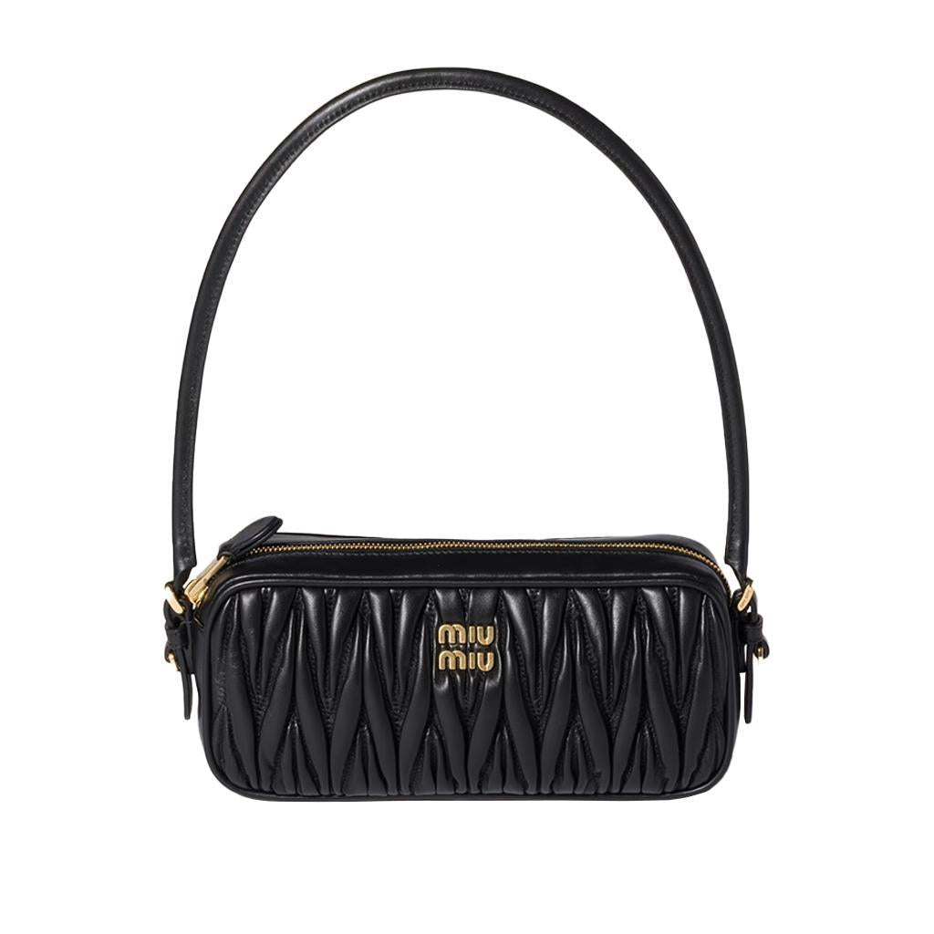 Miu Miu Matelassé Nappa Leather PouchBagsMiu MiuDPUS Designer Outlet1541267853488056811127735BlackMiu Miu Matelassé Nappa Leather Pouch