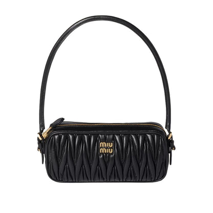 Miu Miu Matelassé Nappa Leather PouchBagsMiu MiuDPUS Designer Outlet1541267853488056811127735BlackMiu Miu Matelassé Nappa Leather Pouch