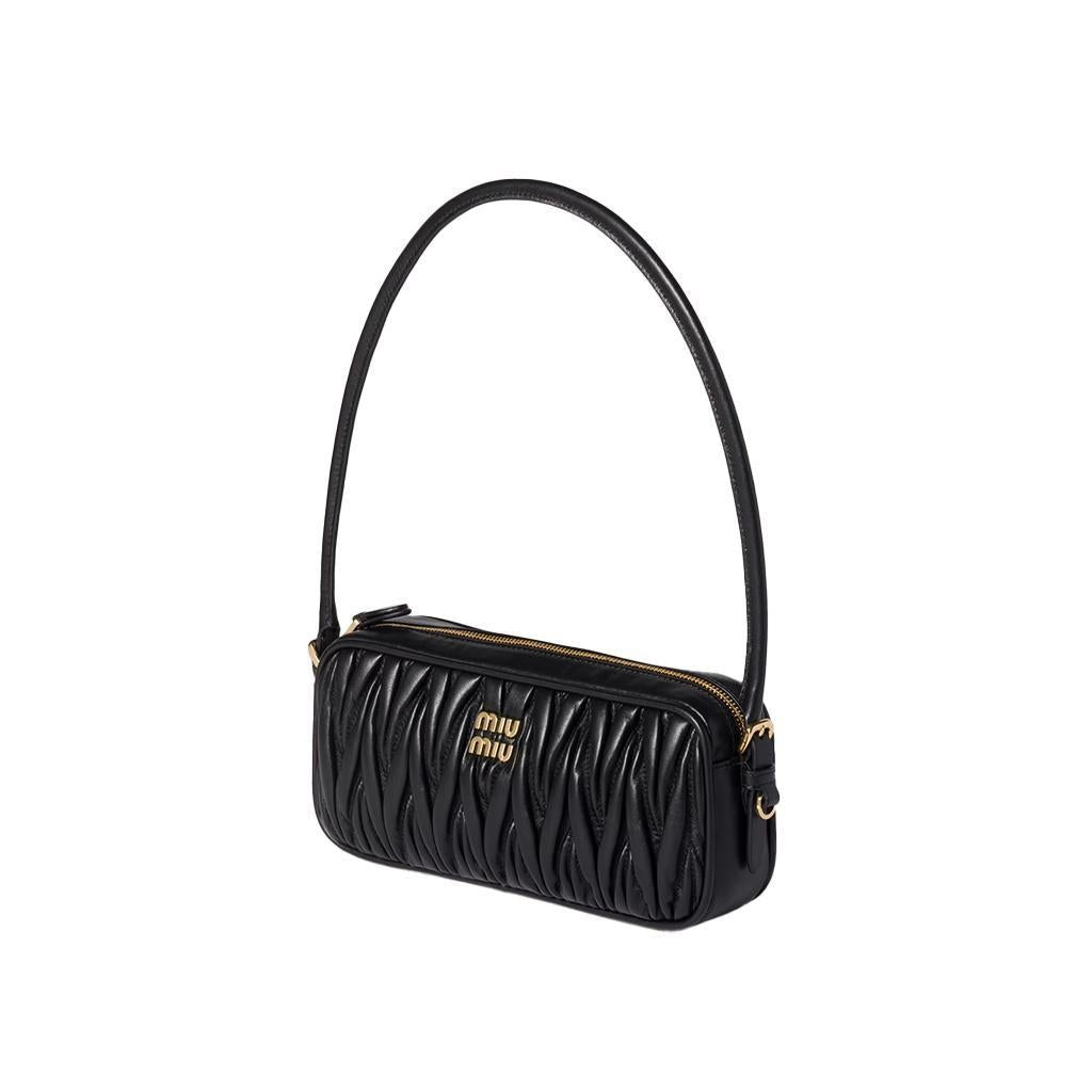 Miu Miu Matelassé Nappa Leather PouchBagsMiu MiuDPUS Designer Outlet1541267853488056811127735BlackMiu Miu Matelassé Nappa Leather Pouch