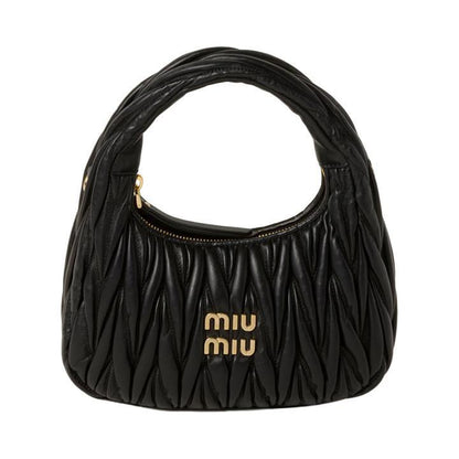 Miu Miu Wander Matelassé Nappa Leather HoboBagsMiu MiuDPUS Designer Outlet1541222048368050242532038BlackMiu Miu Wander Matelassé Nappa Leather Hobo