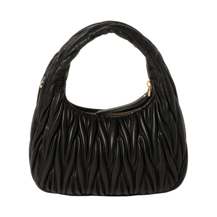Miu Miu Wander Matelassé Nappa Leather HoboBagsMiu MiuDPUS Designer Outlet1541222048368050242532038BlackMiu Miu Wander Matelassé Nappa Leather Hobo