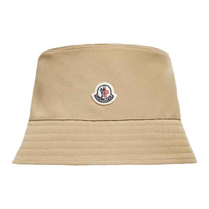 Moncler Cotton Blend Bucket Hat in BeigeHatsMonclerDPUS Designer Outlet8050592256783SMoncler Cotton Blend Bucket Hat in Beige
