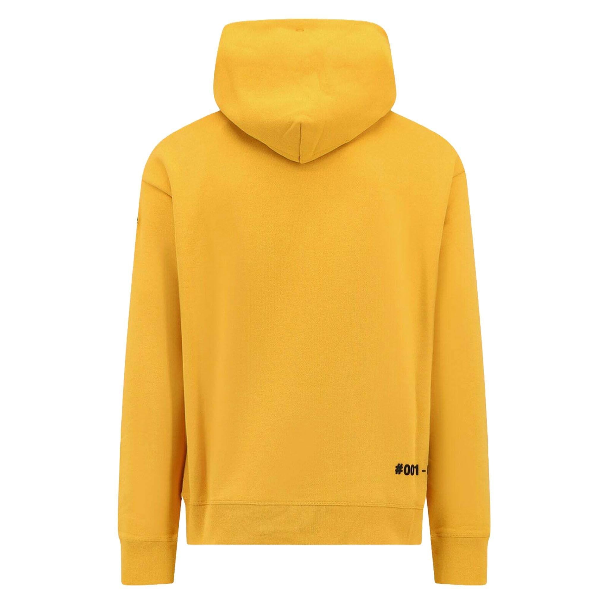 Moncler Grenoble Men's Logo Hoodie in Yellow – DPUS Designer Outlet