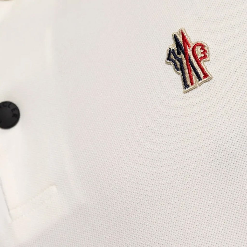 Moncler Grenoble Men's Logo Patch PoloT-ShirtMonclerDPUS Designer Outlet8053813908294WhiteLMoncler Grenoble Men's Logo Patch Polo