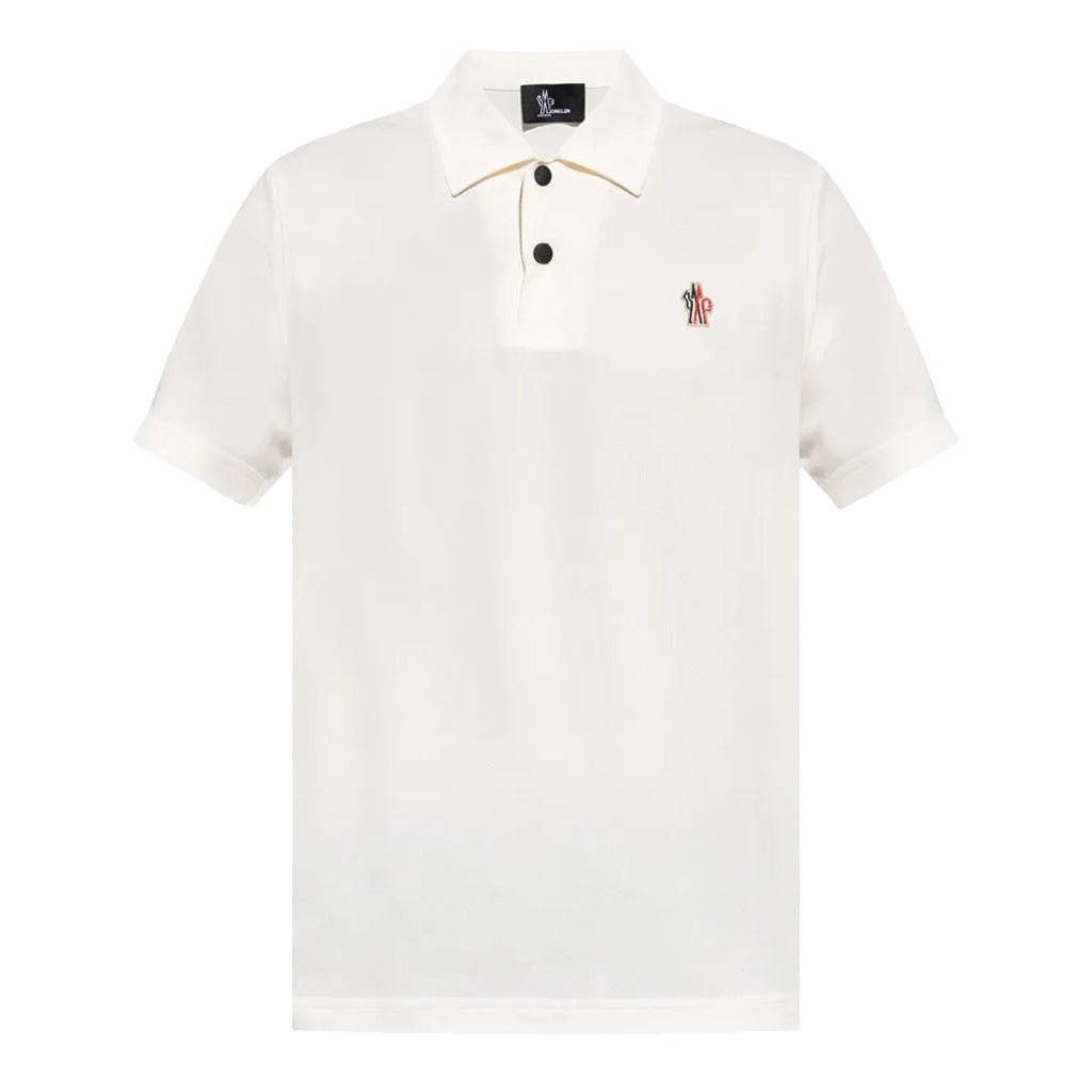 Moncler Grenoble Men's Logo Patch PoloT-ShirtMonclerDPUS Designer Outlet8053813908294WhiteLMoncler Grenoble Men's Logo Patch Polo