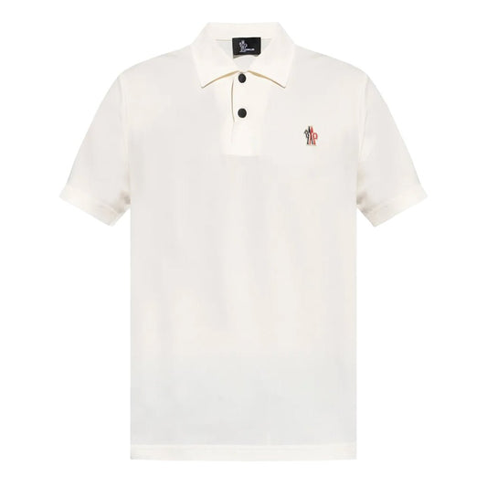 Moncler Grenoble Men's Logo Patch PoloT-ShirtMonclerDPUS Designer Outlet8053813908294WhiteLMoncler Grenoble Men's Logo Patch Polo