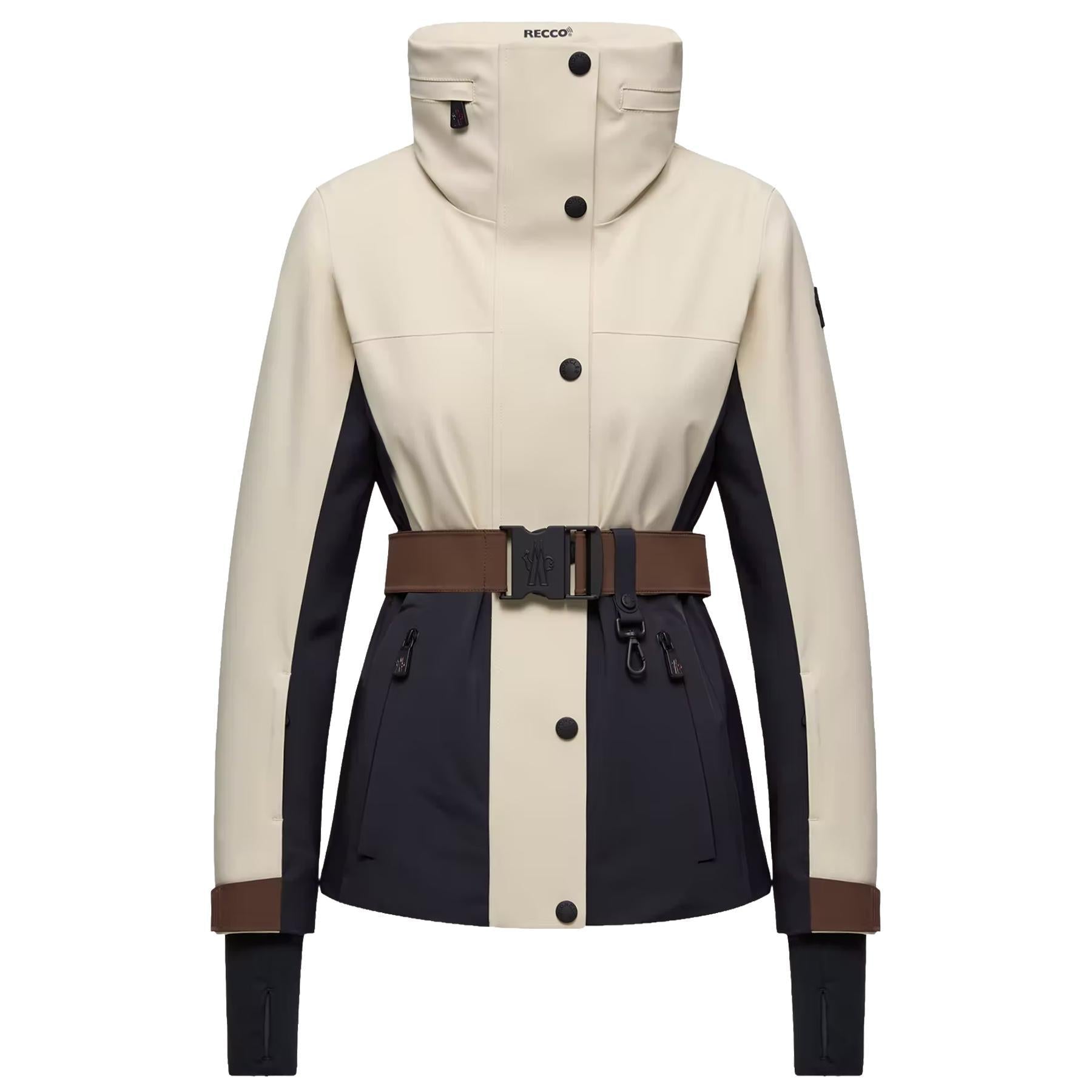 Moncler Grenoble Women's Hainets Hooded Padded Ski Jacket in Blue/ WhiteCoats & JacketsMonclerDPUS Designer Outlet2030011015980538131497721Moncler Grenoble Women's Hainets Hooded Padded Ski Jacket in Blue/ White