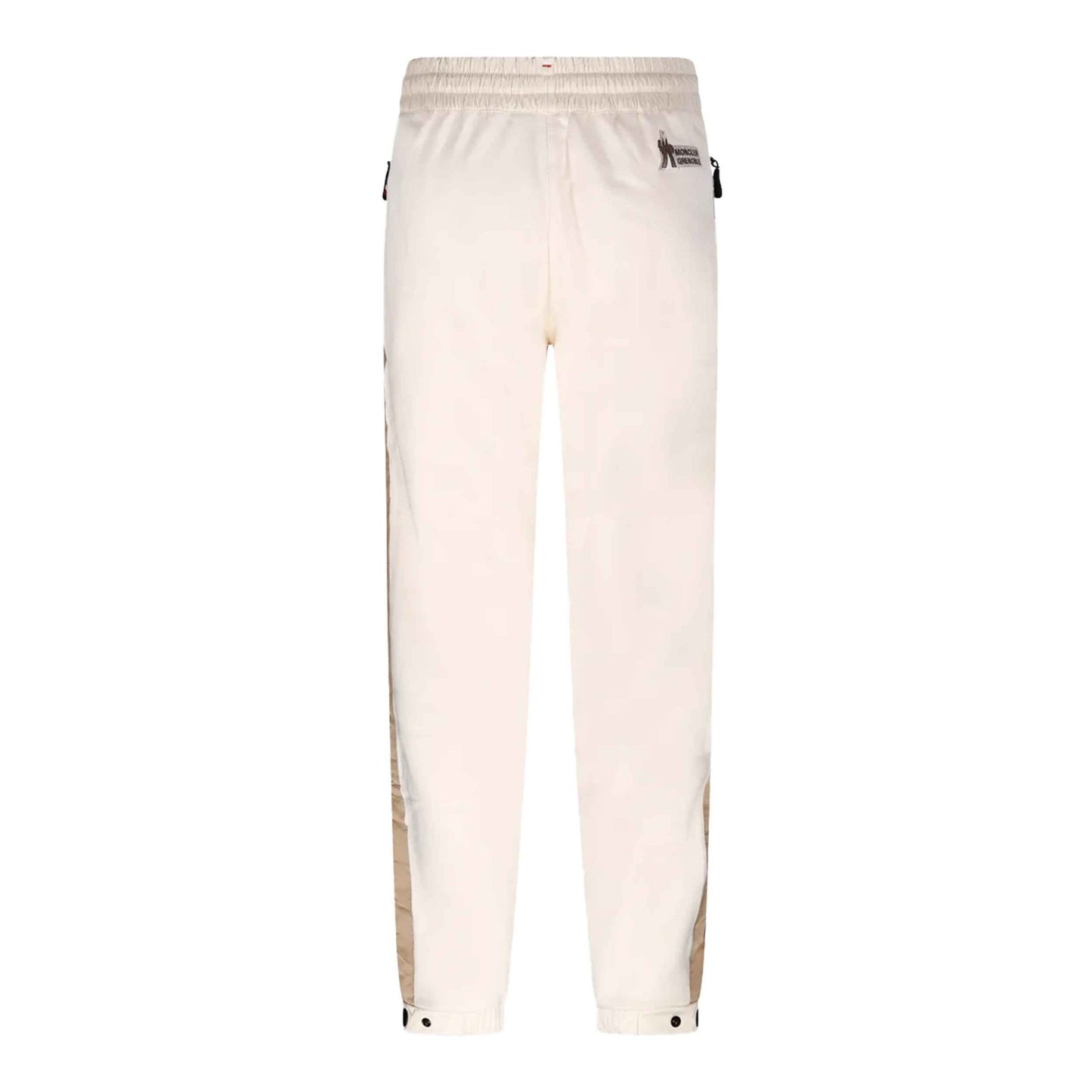 Moncler Grenoble Women's Mountain Logo Padded Cotton Track Pants in Off White