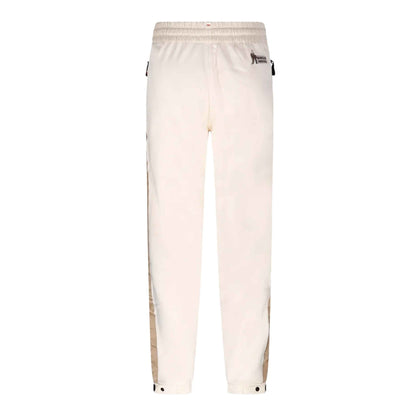 Moncler Grenoble Women's Mountain Logo Padded Cotton Track Pants in Off White